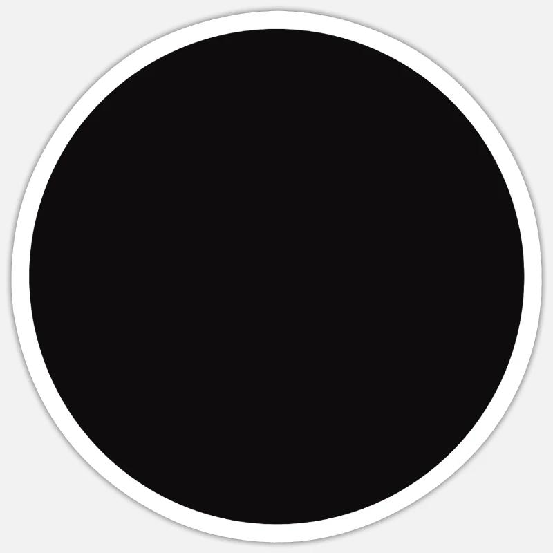 Abstract Black Geometry Pattern - Sticker size S (10 x 10 cm) - white matte