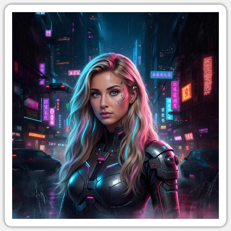 Cyber Maxima 0.1 - Sticker Größe S (10 x 10 cm) - Mattweiß
