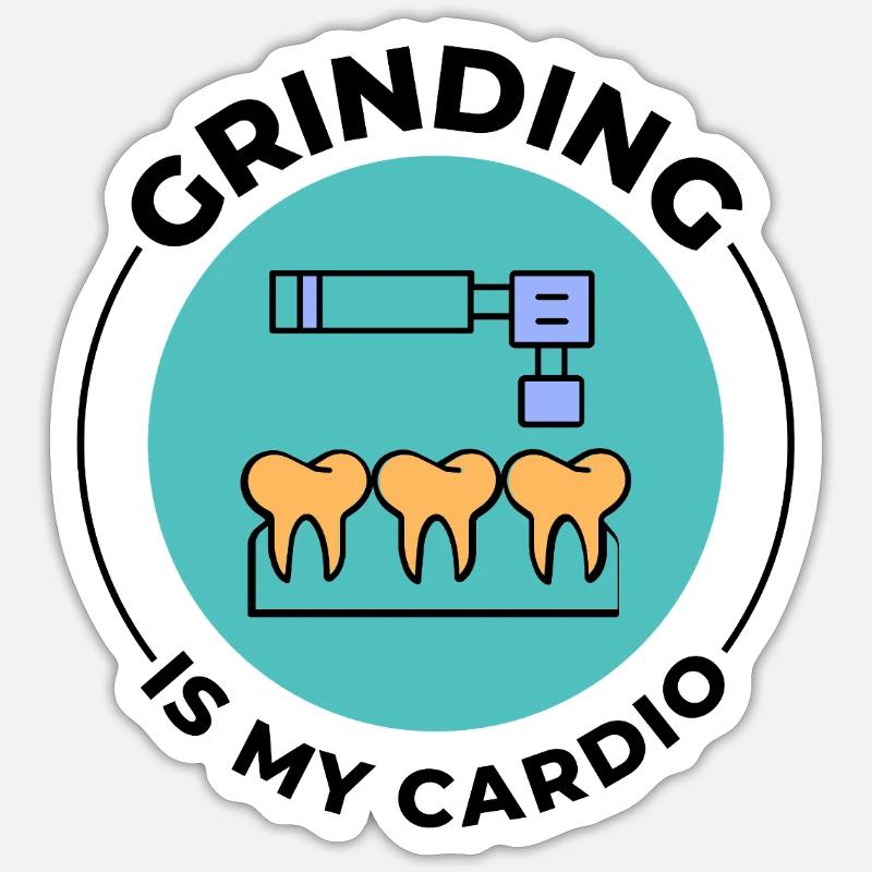 Dental Lab Technician Pride Design  - Sticker size S (10 x 10 cm) - white matte
