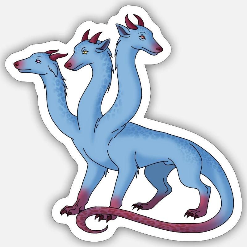 Hydra - Sticker size S (10 x 10 cm) - white matte