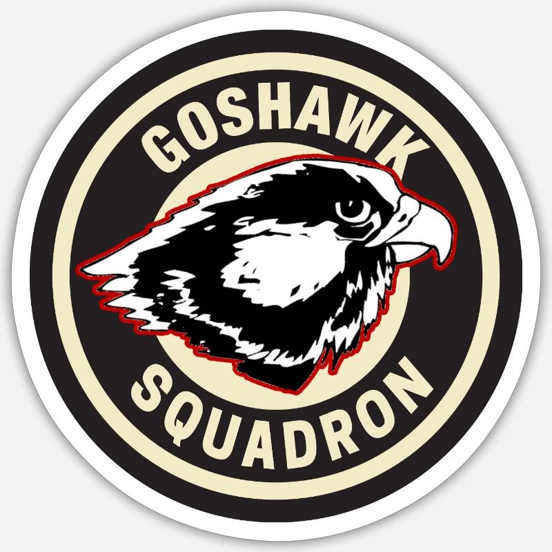 Goshawk Squadron Badge Design - Sticker size S (10 x 10 cm) - white matte