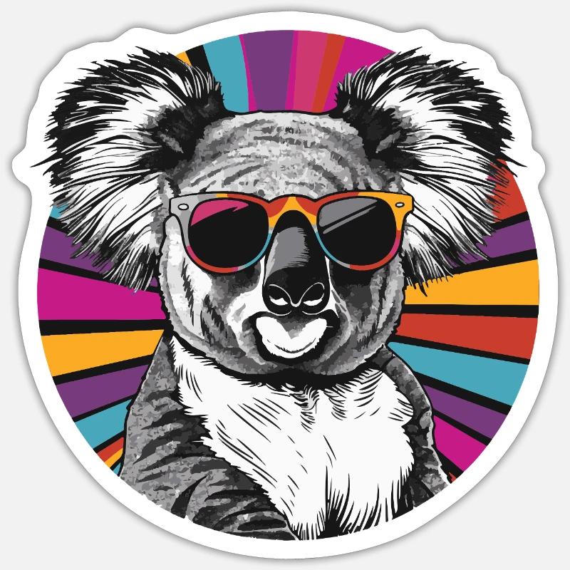 Koala Comic - Sticker size S (10 x 10 cm) - white matte