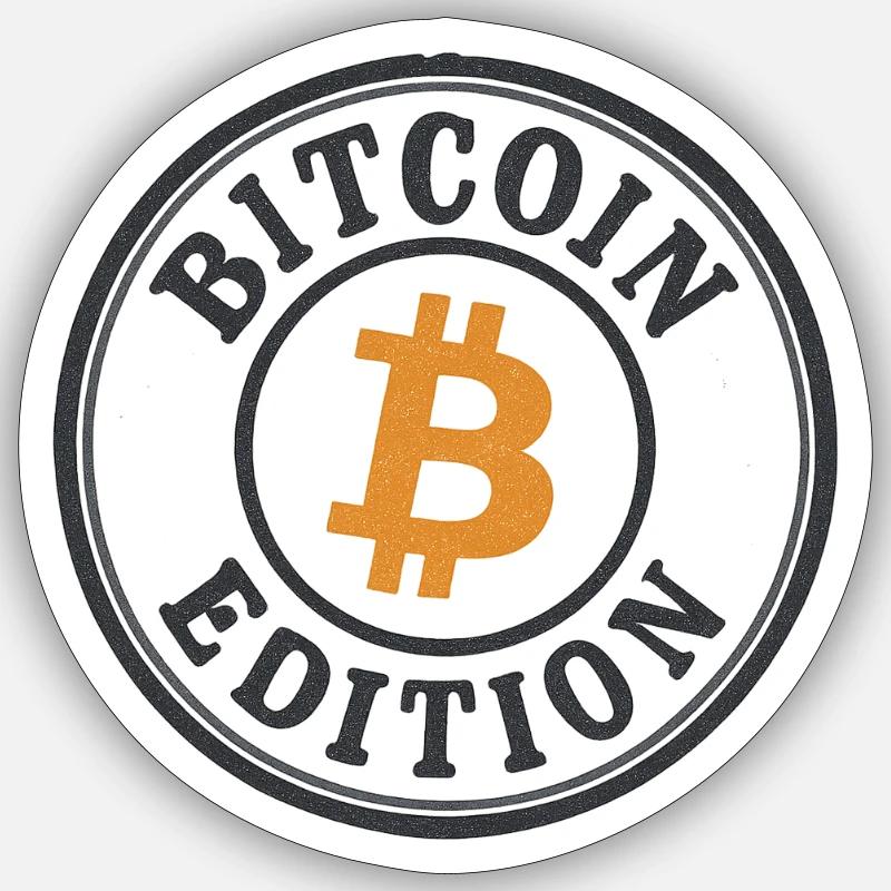 Bitcoin Edition - Sticker size S (10 x 10 cm) - white matte