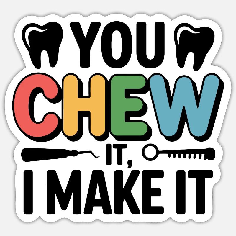 Dental Lab Technician Precision  - Sticker size S (10 x 10 cm) - white matte