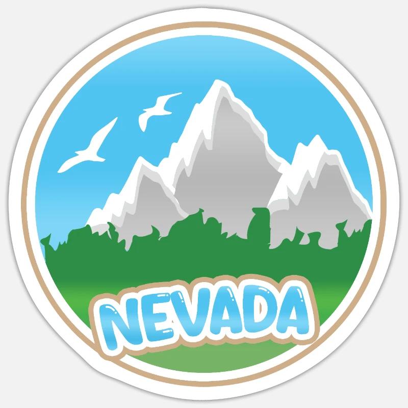 Nevada as Nevada Sticker size S (10 x 10 cm)