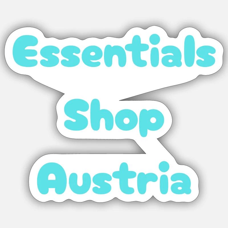 Austria Essentials  - Sticker Größe S (10 x 10 cm) - Mattweiß