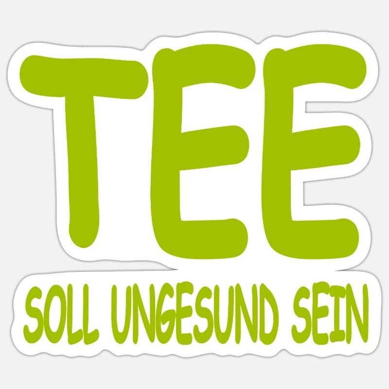 Tea - Sticker size S (10 x 10 cm) - white matte