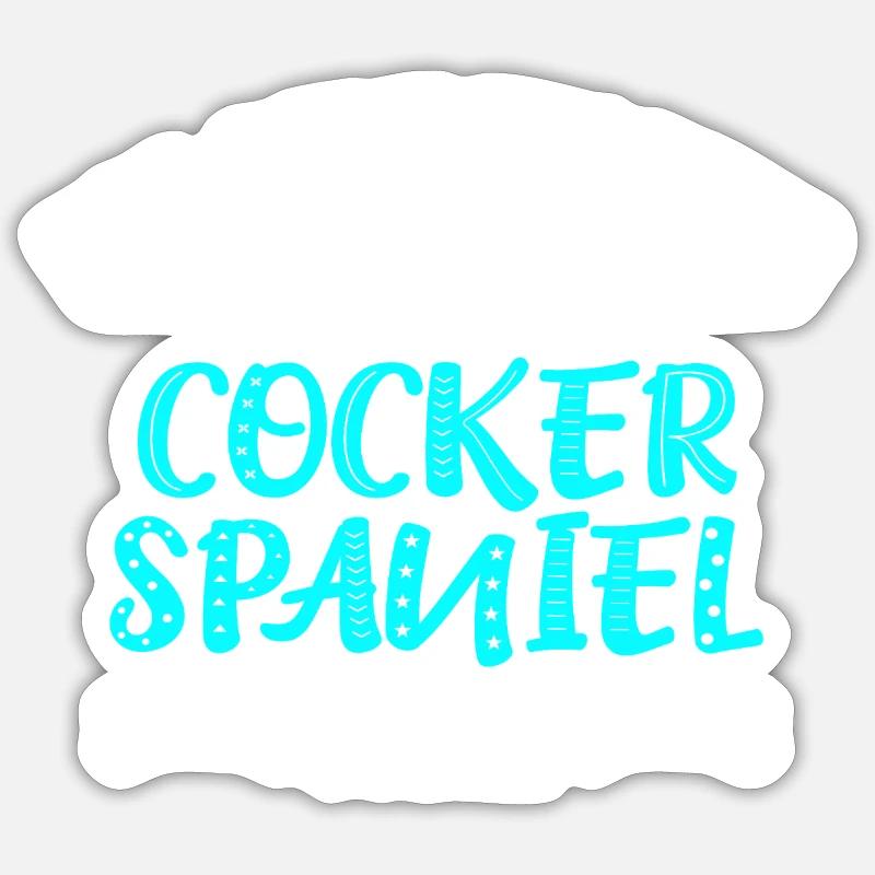 Cocker Spaniel Cockerspaniel - Sticker size S (10 x 10 cm) - white matte