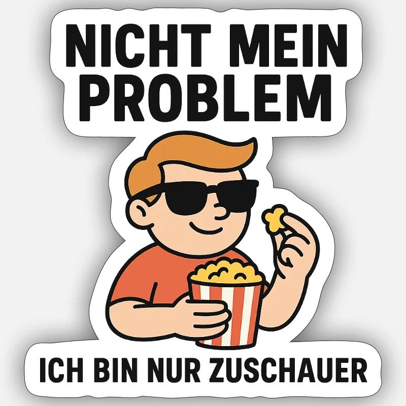 Not my problem viewer Sticker size S (10 x 10 cm)