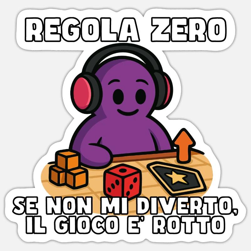 Règle zéro : S’amuser ou rompre Sticker taille S (10 x 10 cm)