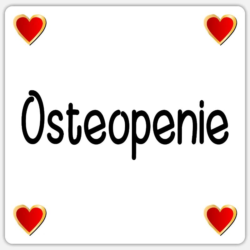 Osteopenia Bone loss - Sticker size S (10 x 10 cm) - white matte