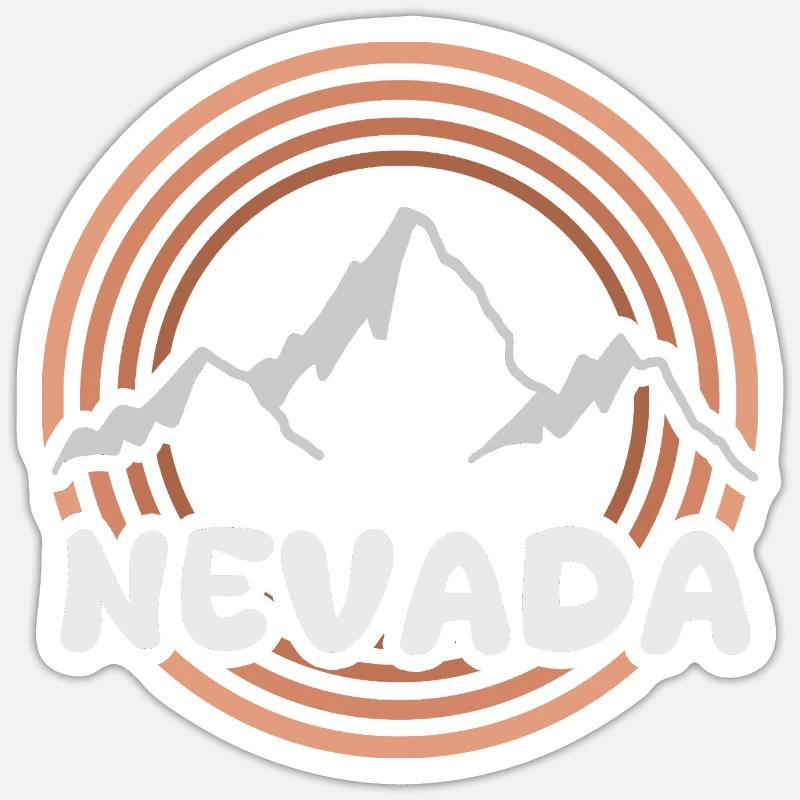Gift for Nevada - Sticker size S (10 x 10 cm) - white matte