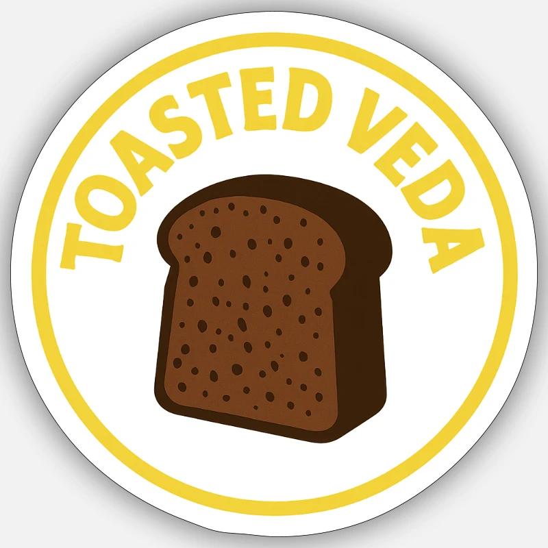 Gerösteter Veda Sticker Größe S (10 x 10 cm)
