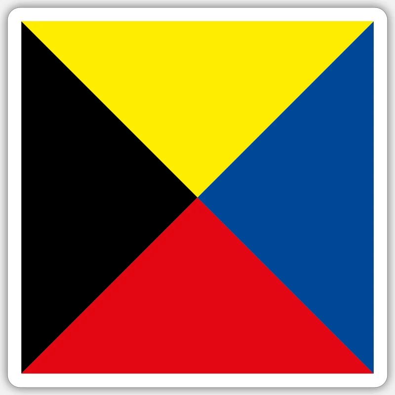 I_Require_A_Tug_Flag Sticker size S (10 x 10 cm)