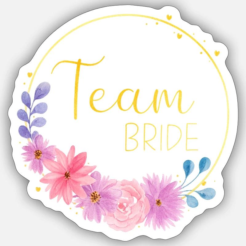 Team Bride Sticker size S (10 x 10 cm)