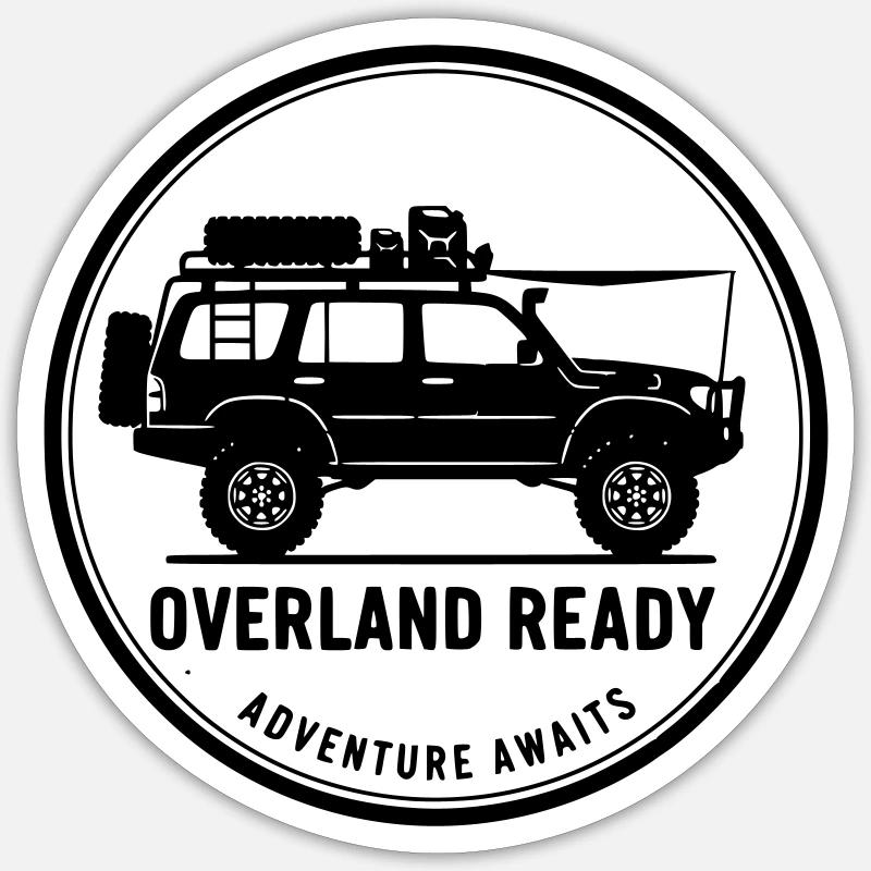 Overland Sticker size S (10 x 10 cm)