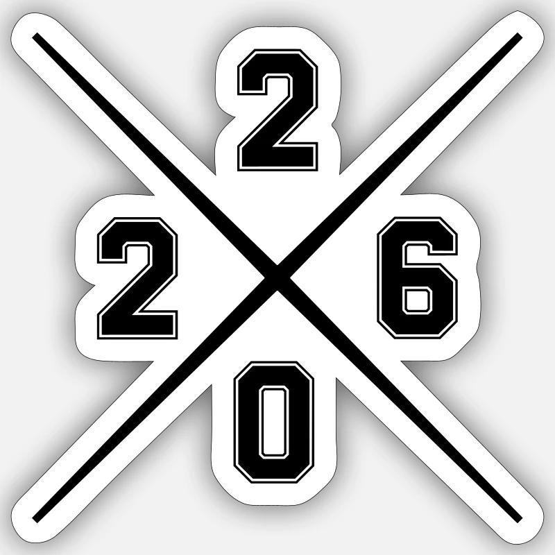 2026 - Sticker taille S (10 x 10 cm) - blanc mat