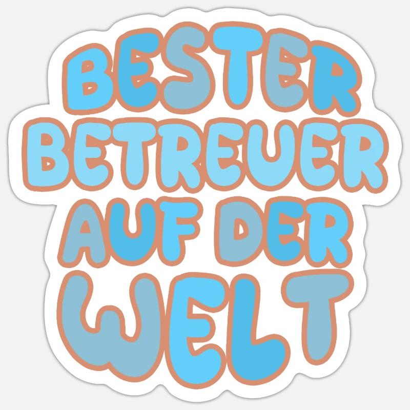 Cadeau pour aidant - Sticker taille S (10 x 10 cm) - blanc mat