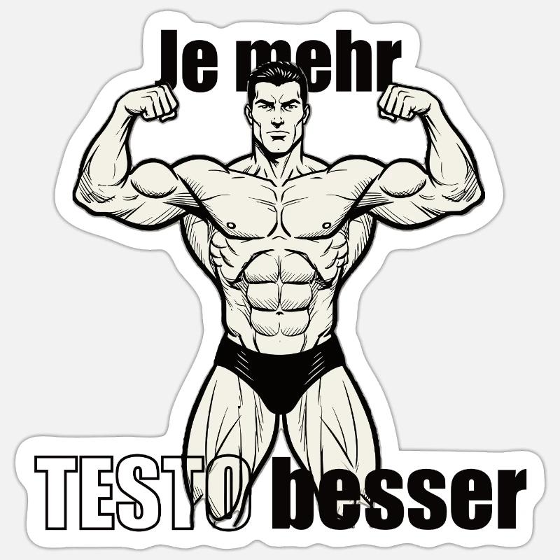 Muscle Hero Power Pose Conception d’impression Sticker taille S (10 x 10 cm)