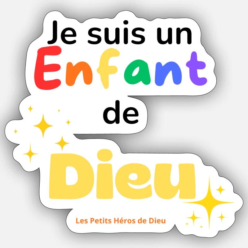 Ich bin ein Kind Gottes Sticker Größe S (10 x 10 cm)