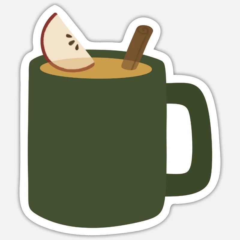 Mulled Apple Cider Mug Sticker size S (10 x 10 cm)