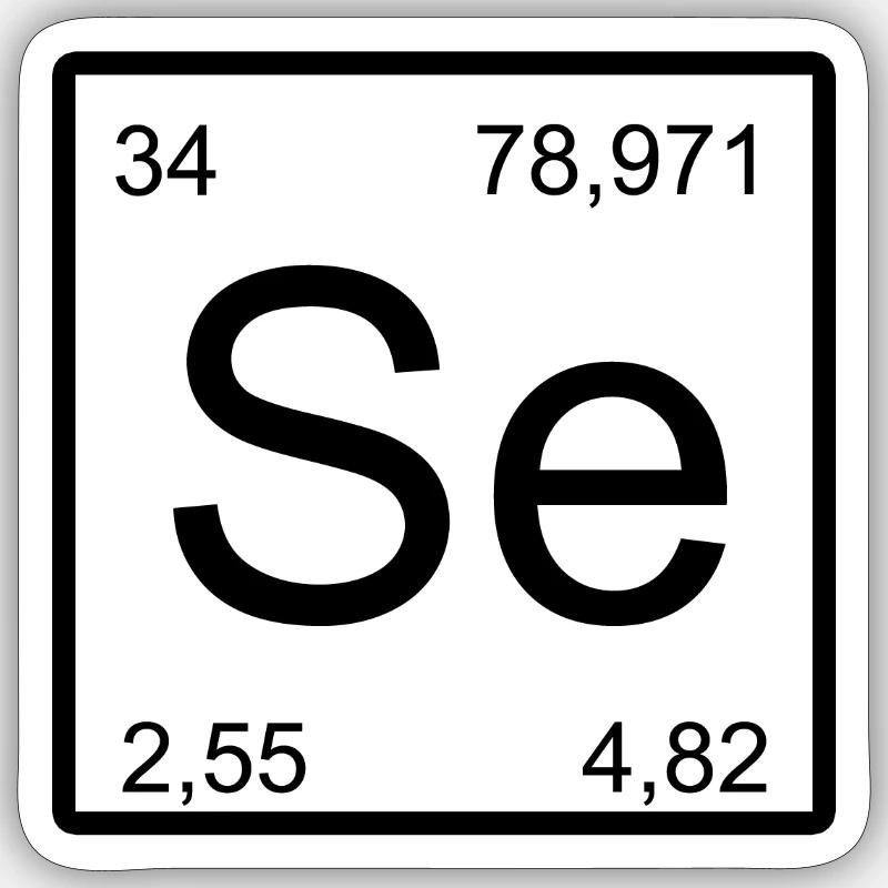 Selenium Se Element Design – Chemistry Aesthetics Sticker size S (10 x 10 cm)