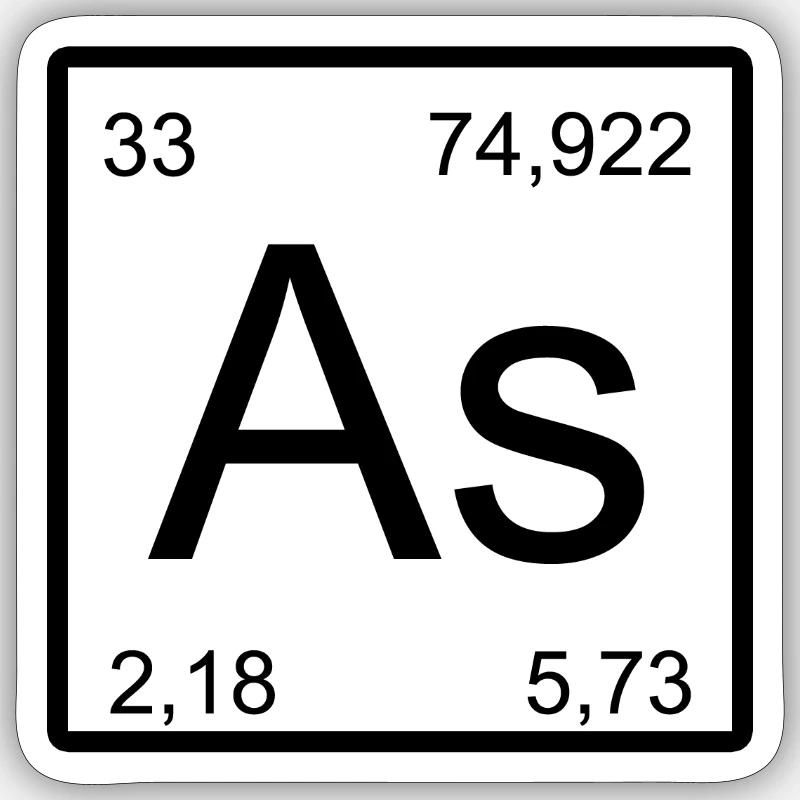 As Element Art Print - Sticker size S (10 x 10 cm) - white matte