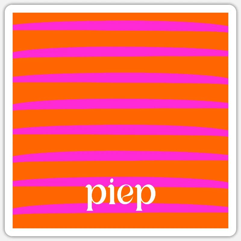 Bip sonore - Sticker taille S (10 x 10 cm) - blanc mat