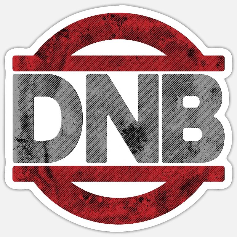 DNB Do Not Bend Grunge Sticker size S (10 x 10 cm)