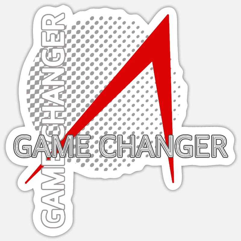 Changeur de jeu - Sticker taille S (10 x 10 cm) - blanc mat