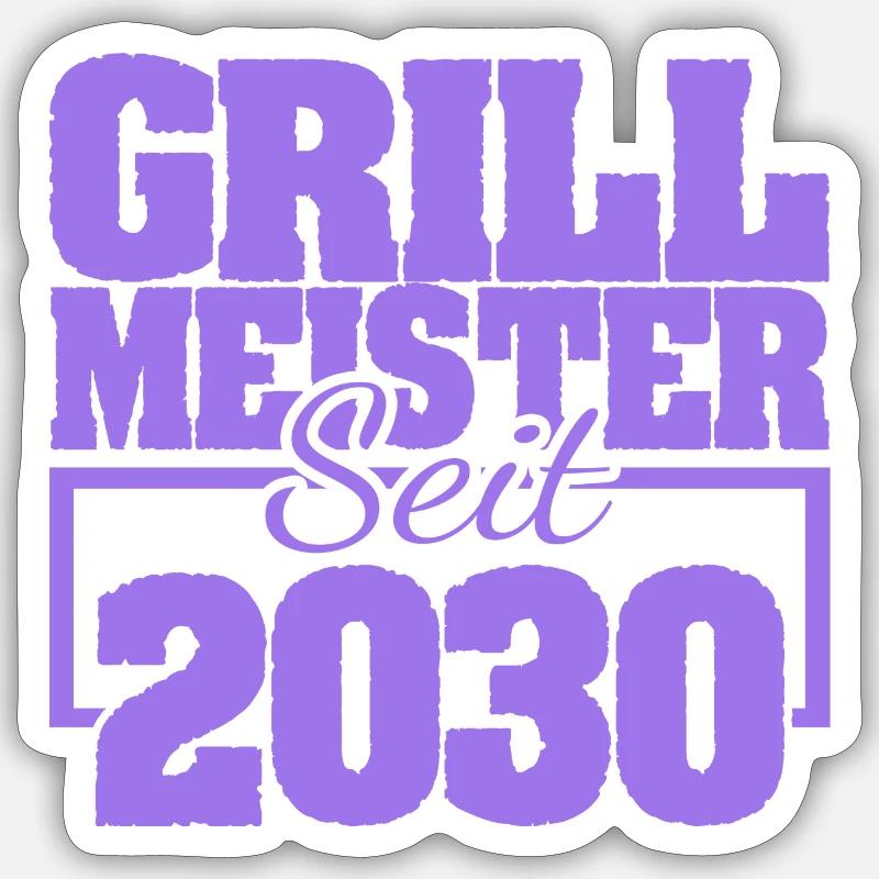 2030 - Sticker Größe S (10 x 10 cm) - Mattweiß