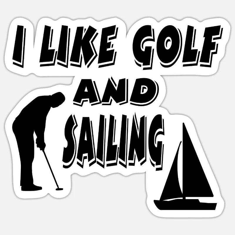 golfe - Sticker taille S (10 x 10 cm) - blanc mat