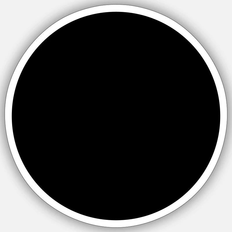 Cercle Sticker taille S (10 x 10 cm)