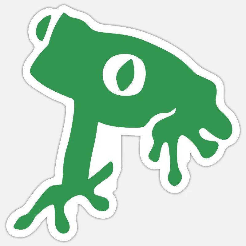 Don't be a frog - Sticker size S (10 x 10 cm) - white matte
