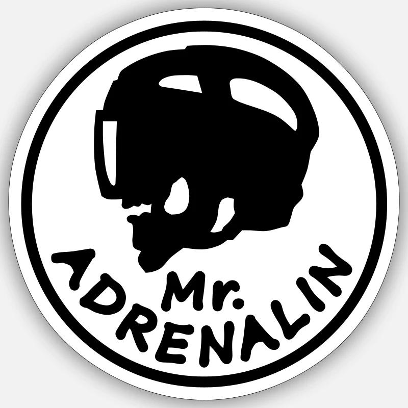 Mr. Adrenalin Eishockey Sticker size S (10 x 10 cm)