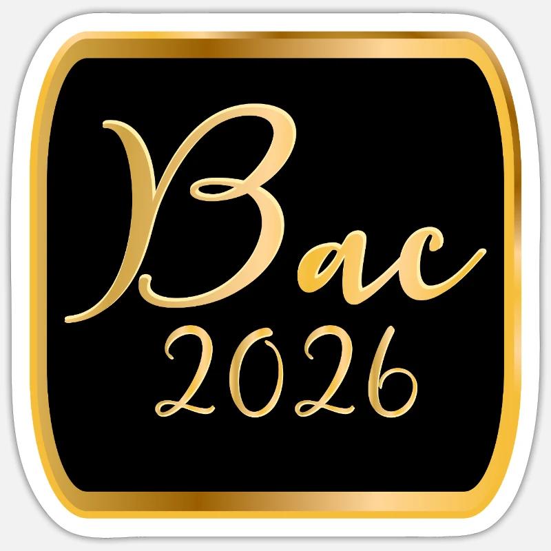 Lycée BAC 2026 Sticker taille S (10 x 10 cm)