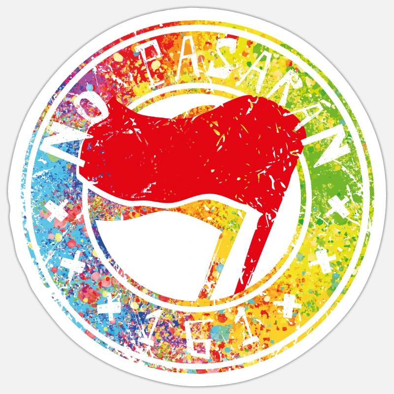Non Pasaran 161 - Sticker taille S (10 x 10 cm) - blanc mat