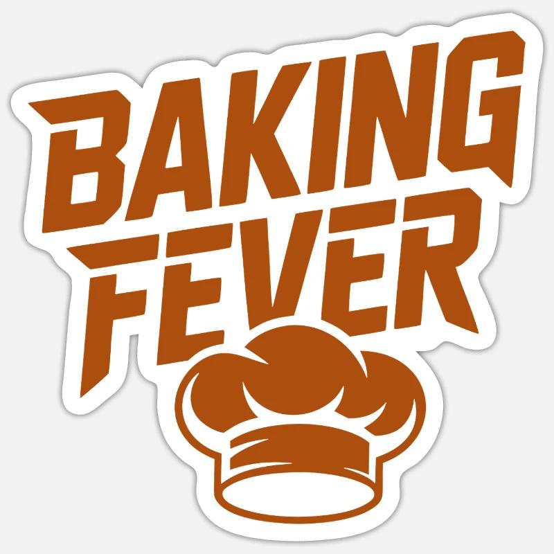 Baking Fever Tea - Sticker size S (10 x 10 cm) - white matte
