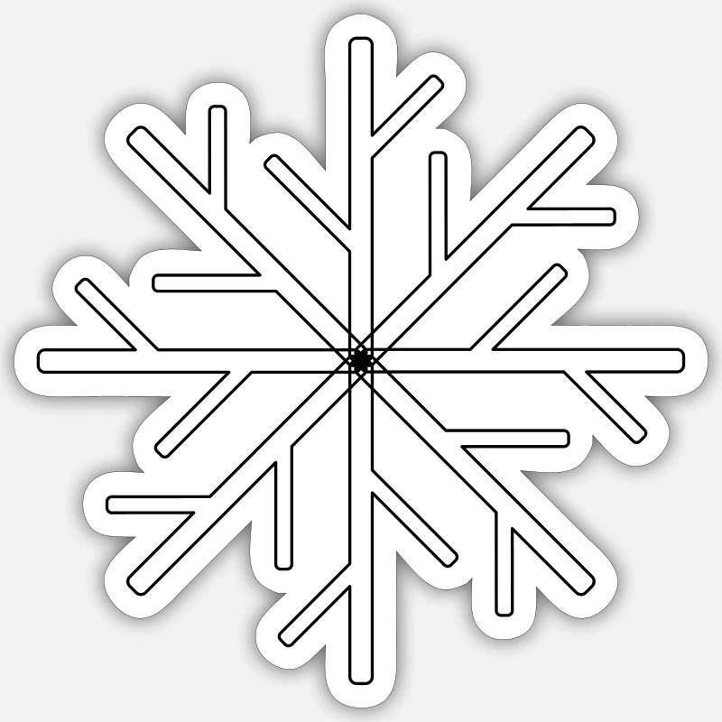 Cristal de scène - Sticker taille S (10 x 10 cm) - blanc mat