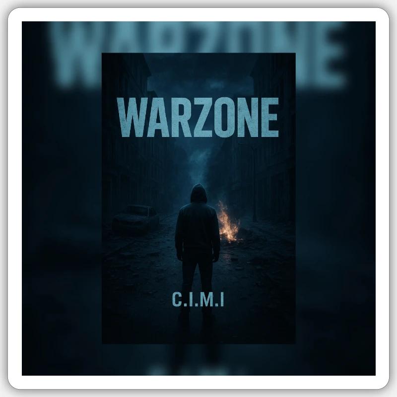 Warzone C.I.M.I - Sticker taille S (10 x 10 cm) - blanc mat