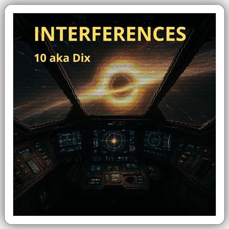 Interferences Cockpit Nebula Sticker taille S (10 x 10 cm)