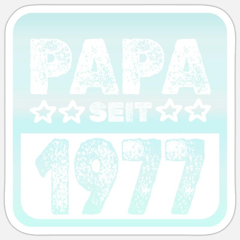1977 - Sticker taille S (10 x 10 cm) - blanc mat