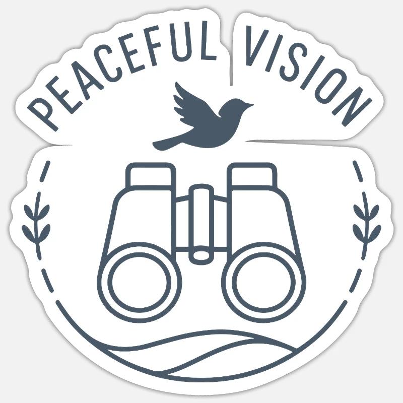 Peaceful view Sticker size S (10 x 10 cm)