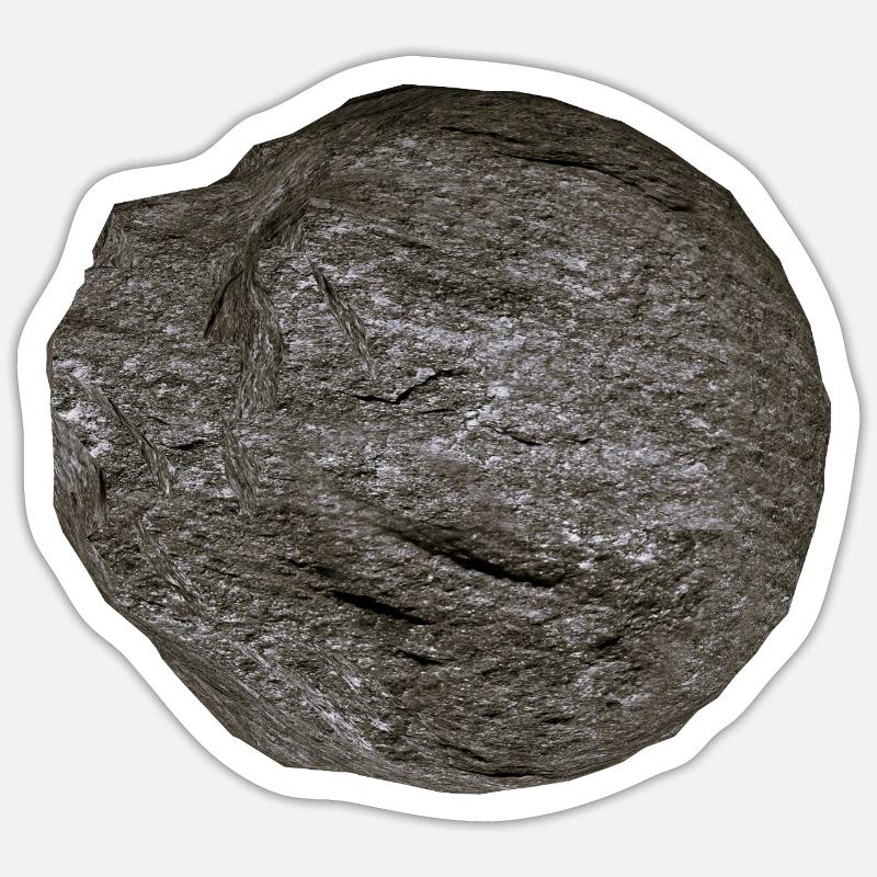 Texture de granit de boule de roche brute Sticker taille S (10 x 10 cm)