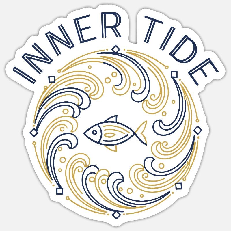 Inner tidal river Sticker size S (10 x 10 cm)