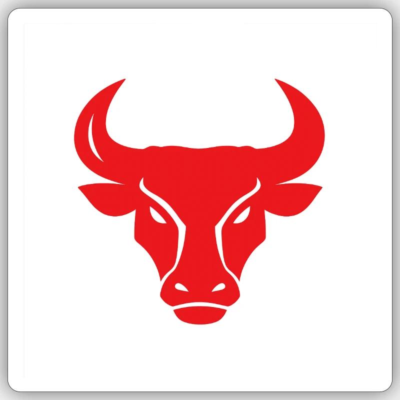 Bull Head Vector Sticker size S (10 x 10 cm)