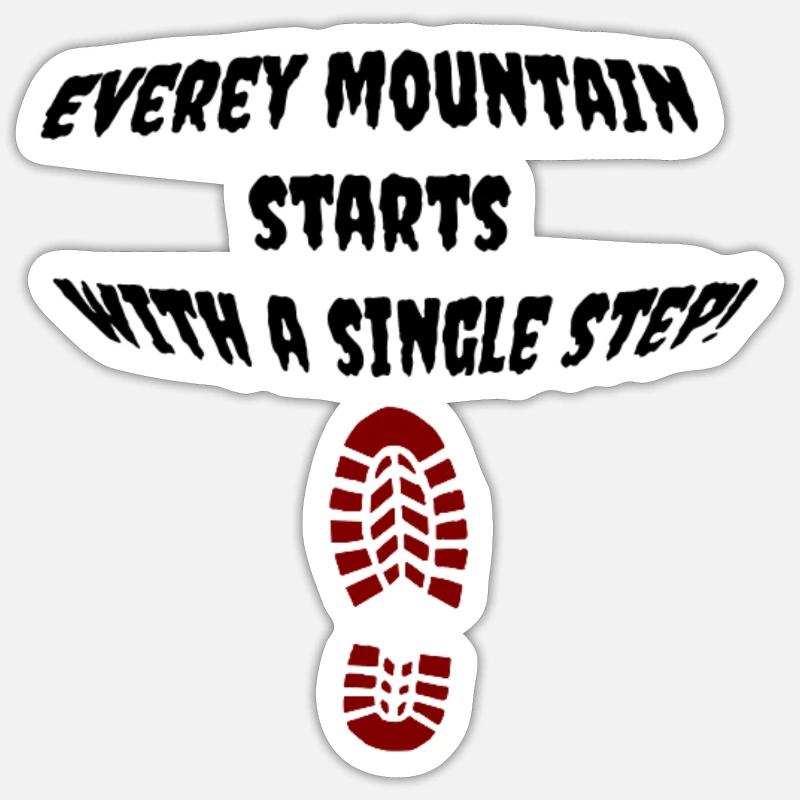 first_step - Sticker taille S (10 x 10 cm) - blanc mat