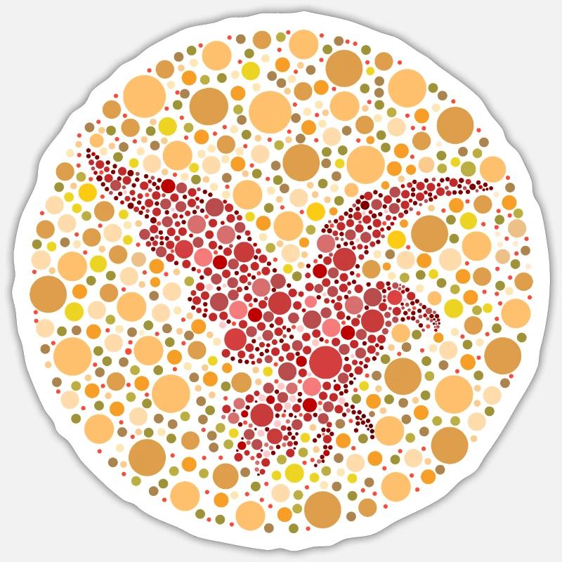 Adler Farbtest Sticker Größe S (10 x 10 cm)