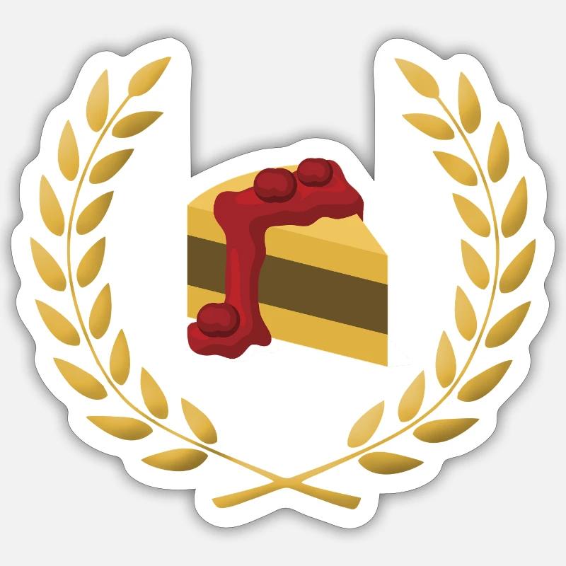Cake - Sticker size S (10 x 10 cm) - white matte