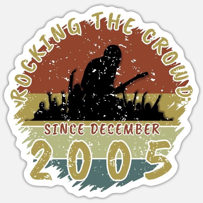 20th Birthday Rocking the crowd GIT 12/2005 Sticker size S (10 x 10 cm)